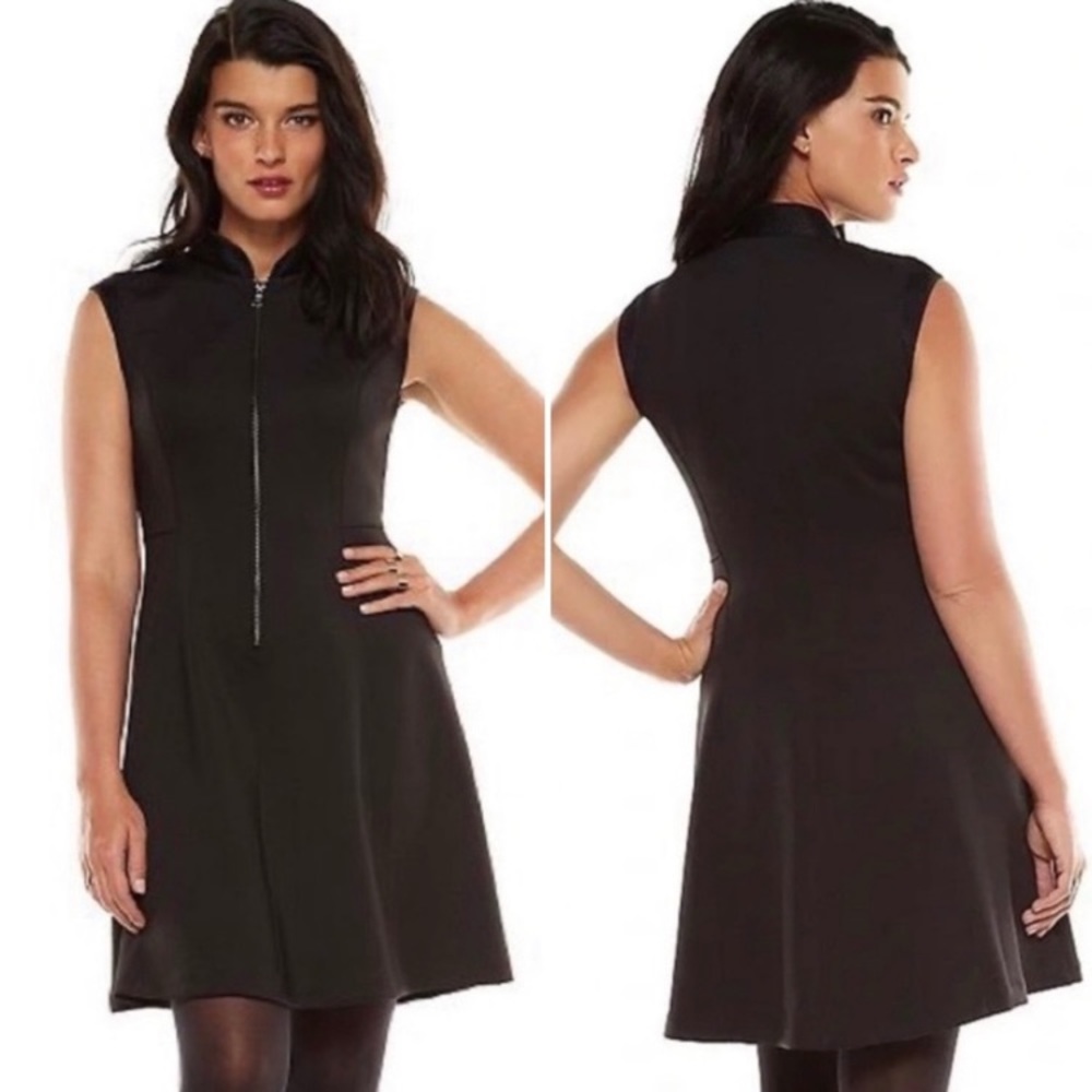 - Elie Tahari for Design Nation Black Scuba-style Dress